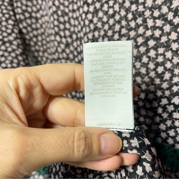 Boden Talise Sheer Tunic Top in Milkshake Petal 8 - Picture 4 of 12